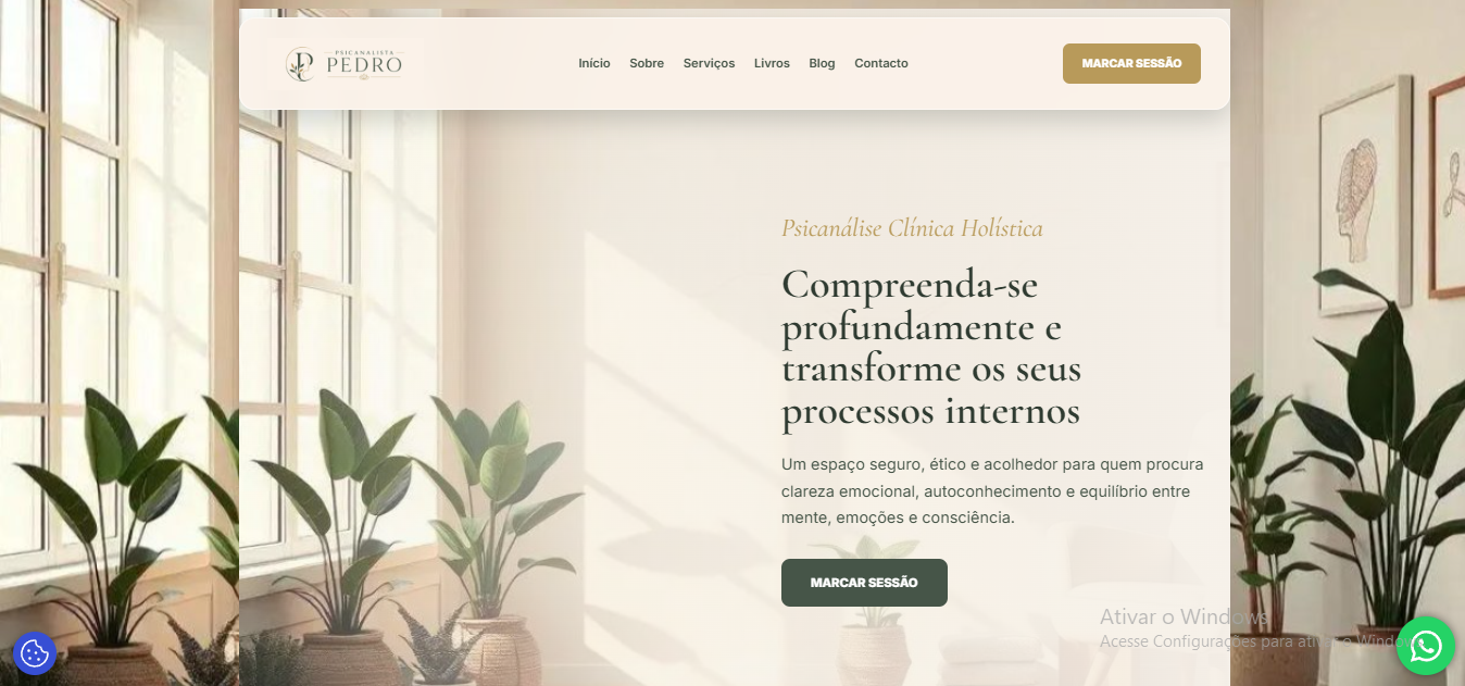 Website Pedro Psicanalista