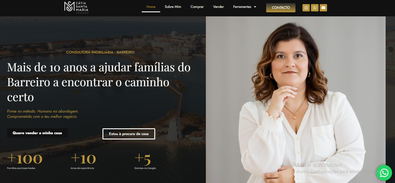 Website Cátia Santa Maria